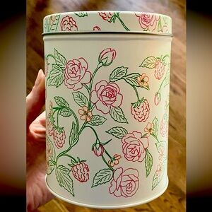 Kate Spade Raspberry Rose Cookie Tin